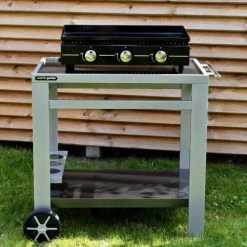 Happy Garden Barbecues Et Planchas Plancha Au Gaz 3 Brûleurs Plaque En Fonte Acier Noir -France Parasols Soldes 2022 plancha au gaz 3 bruleurs plaque en fonte acier noir 4