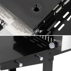 Happy Garden Barbecues Et Planchas Plancha Au Gaz 3 Brûleurs Plaque En Fonte Noire Sur Chariot -France Parasols Soldes 2022 plancha au gaz 3 bruleurs plaque en fonte noire sur chariot 3