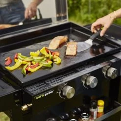 Cook In Garden Barbecues Et Planchas Plancha Au Gaz 3 Brûleurs Plaque En Fonte Noire Sur Chariot -France Parasols Soldes 2022 plancha au gaz 3 bruleurs plaque en fonte noire sur chariot 8