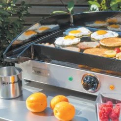 Le Marquier Barbecues Et Planchas Plancha électrique En Inox Avec Plaque En Fonte Noire -France Parasols Soldes 2022 plancha electrique en inox avec plaque en fonte noire 2