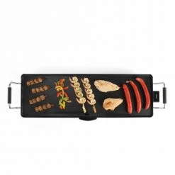Livoo Barbecues Et Planchas Plancha Teppan Yaki Grill 90 Cm En Métal Noir -France Parasols Soldes 2022 plancha teppan yaki grill 90 cm en metal noir 2