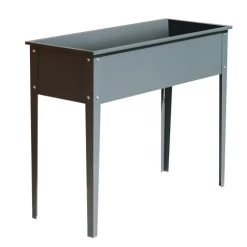 Dcb Garden Rangements Extérieur Potager Urbain En Acier Gris Anthracite