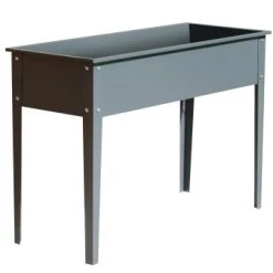 Dcb Garden Rangements Extérieur Potager Urbain En Acier Gris Anthracite -France Parasols Soldes 2022 potager urbain en acier gris anthracite h80cm