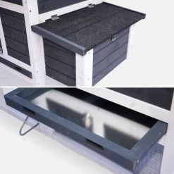 Alice's Garden Rangements Extérieur Poulailler En Bois Anthracite Galinette, 3 Poules, Cage à Poule Avec -France Parasols Soldes 2022 poulailler en bois anthracite galinette 3 poules cage a poule avec 3