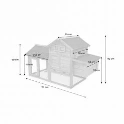 Alice's Garden Rangements Extérieur Poulailler En Bois Anthracite Galinette, 3 Poules, Cage à Poule Avec -France Parasols Soldes 2022 poulailler en bois anthracite galinette 3 poules cage a poule avec 5