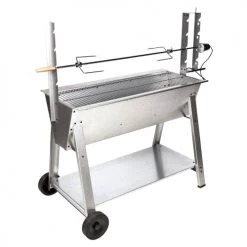 Somagic Barbecues Et Planchas Rôtissoire à Bois Et Au Charbon En Acier Gris