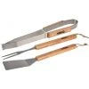 Wadiga Barbecues Et Planchas Set De 3 Ustensiles Barbecue En Inox Et Bois