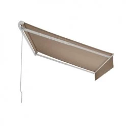 Beau Rivage Pergolas Et Tonnelles Store Banne 2.5x2 M Coloris Taupe Structure Blanche -France Parasols Soldes 2022 store banne 2 5x2 m coloris taupe structure blanche 3