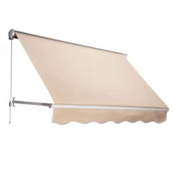 Outsunny Pergolas Et Tonnelles Store Banne Manuel Inclinable Beige