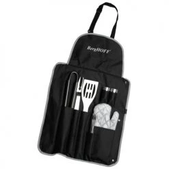 BergHoff Barbecues Et Planchas Tablier Barbecue Noir 9 Pcs En Acier