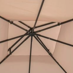 Outsunny Pergolas Et Tonnelles Toile De Rechange Tonnelle Beige 3 X 3 M -France Parasols Soldes 2022 toile de rechange tonnelle beige 3 x 3 m 3