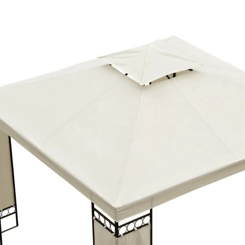 Homcom Pergolas Et Tonnelles Toile Pour Tonnelle 3 X 3 M Crème 4 Homcom Pergolas Et Tonnelles Toile Pour Tonnelle 3 X 3 M Crème – Image 4