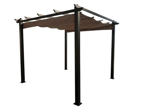 Concept Usine Pergolas Et Tonnelles Tonnelle Autoportante 3 X 3 M En Aluminium Et Toile Taupe 1 Concept Usine Pergolas Et Tonnelles Tonnelle Autoportante 3 X 3 M En Aluminium Et Toile Taupe