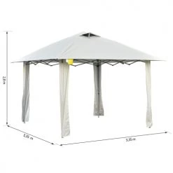 Outsunny Pergolas Et Tonnelles Tonnelle Barnum Automatique Pop Up Crème -France Parasols Soldes 2022 tonnelle barnum automatique pop up creme 2
