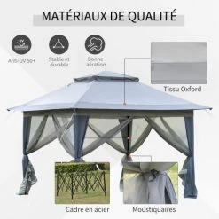 Outsunny Pergolas Et Tonnelles Tonnelle Barnum De Jardin Pop-up Pliant Moustiquaires Sac Transport 9 Outsunny Pergolas Et Tonnelles Tonnelle Barnum De Jardin Pop-up Pliant Moustiquaires Sac Transport -France Parasols Soldes 2022 tonnelle barnum de jardin pop up pliant moustiquaires sac transport 3
