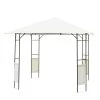 Outsunny Pergolas Et Tonnelles Tonnelle Barnum Pavillon De Jardin Métal époxy Polyester Crème