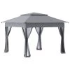 Outsunny Pergolas Et Tonnelles Tonnelle Barnum Pliant 3,25L X 3,25l X 2,95H M Coloris Gris