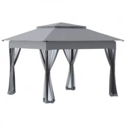Outsunny Pergolas Et Tonnelles Tonnelle Barnum Pliant 3,25L X 3,25l X 2,95H M Coloris Gris