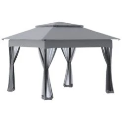 Outsunny Pergolas Et Tonnelles Tonnelle Barnum Pliant 3,25L X 3,25l X 2,95H M Coloris Gris -France Parasols Soldes 2022 tonnelle barnum pliant 3 25l x 3 25l x 2 95h m coloris gris 5