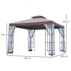 Outsunny Pergolas Et Tonnelles Tonnelle Barnum Style Colonial Chocolat Blanc 8 Outsunny Pergolas Et Tonnelles Tonnelle Barnum Style Colonial Chocolat Blanc -France Parasols Soldes 2022 tonnelle barnum style colonial chocolat blanc 2