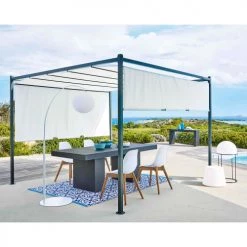 Maisons Du Monde Pergolas Et Tonnelles Tonnelle De Jardin écrue H220 -France Parasols Soldes 2022 tonnelle de jardin ecrue h220 1000 14 26 139057 13