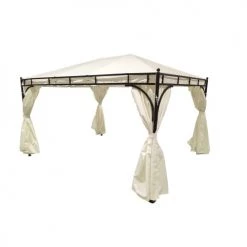 France Parasols Soldes 2022 -France Parasols Soldes 2022 tonnelle de jardin en acier noir et toile ecrue 1000 9 4 209432 2
