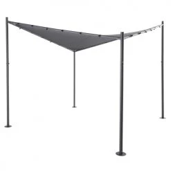 Maisons Du Monde Pergolas Et Tonnelles Tonnelle De Jardin En Métal Et Toile Gris Anthracite -France Parasols Soldes 2022 tonnelle de jardin en metal et toile gris anthracite 1000 0 2 198237 2