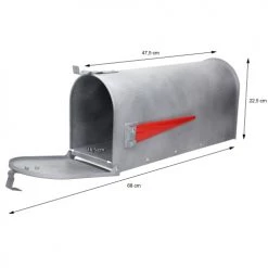 ML-Design Objets Déco De Jardin US Boîte Aux Lettres, Drapeau Pivotant Et Support, Aluminium -France Parasols Soldes 2022 us boite aux lettres drapeau pivotant et support aluminium 2